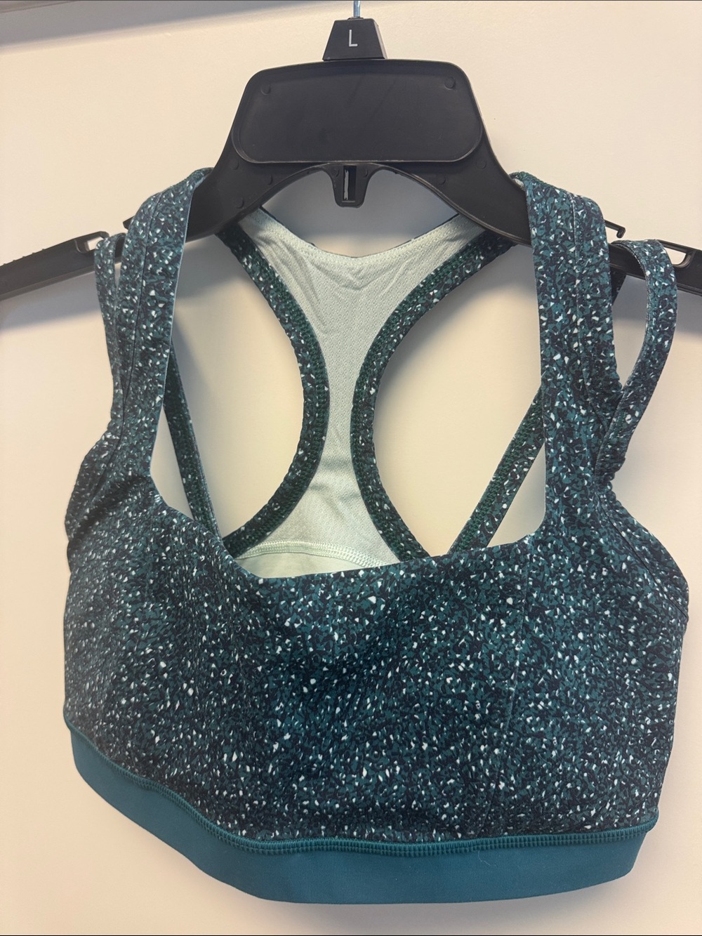 lululemon athletica Teal Speckle Racerback Sports Bra